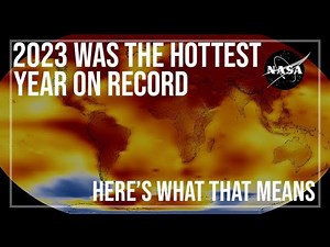 The year 2023 was the hottest year on record, according to scientists at the Goddard Institute for Space Studies in New York who maintain our global temperature record. We work with our partners at National Oceanic and Atmospheric Administration (NOAA) to track the ways our planet is changing and help prepare for impacts of a warmer climate: go.nasa.gov/48LlIPH The record-breaking heat was due mainly to high greenhouse gas emissions, like carbon dioxide, the transition out of La Niña conditions,