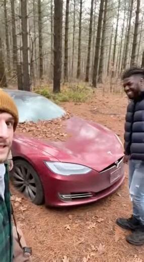 This Guy Just Discovered a Tesla Abandoned Deep in the Woods — Unreal Find!