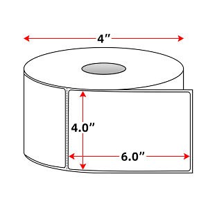 [Hot Item] Thermal Label 4*6 Fanfold Self Adhesive Sticker Shipping Packaging Paper Roll