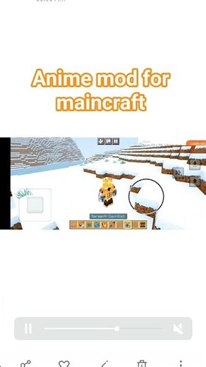 Anime mod for maincraft 🤩
