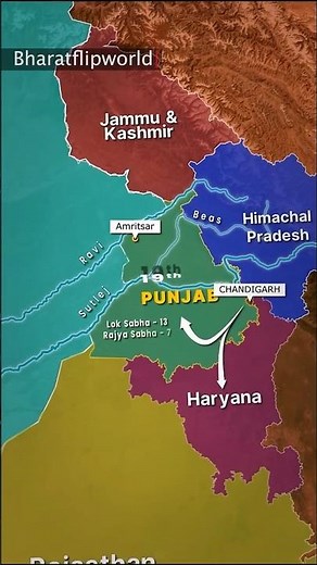 Punjab Geography Explained | Indian Geography #geographythroughmaps