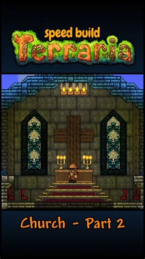 Finishing the Village Church ⛪ | Terraria Speed Build