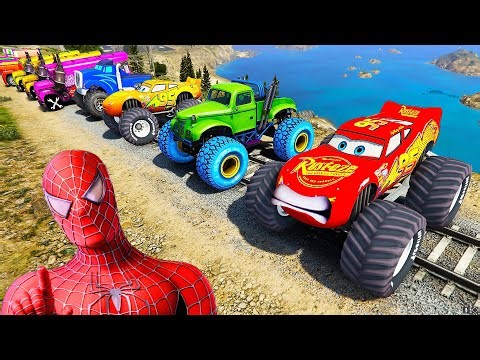GTA V Superhero Stunt Race Challenge with Super Cars | Spider-Man GTA 5 Racing Gameplay