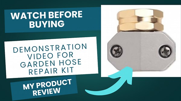Watch Easy 5-minute repair kit for garden hose connection on Amazon Live