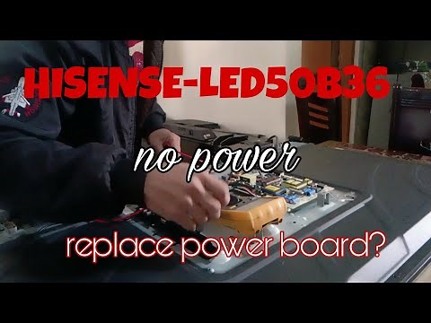Hisense Led tv 50"#how to replace power board#how to repair hisense led tv no power#how to fix tv.