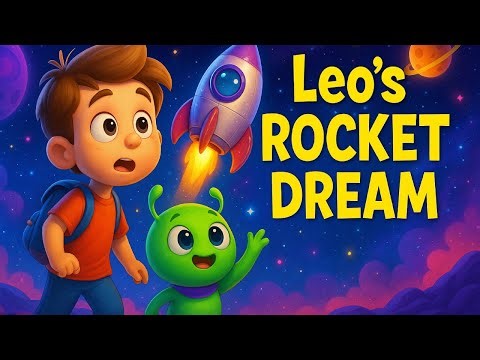 Leo’s Rocket Dream | Soothing Bedtime Story for Kids About Space, Aliens & Adventure!"