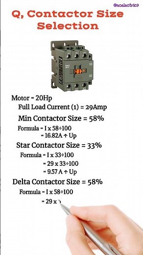 What is the RIGHT Contactor SIZE for Your Project #shots #ncelectric9 #electricaltips