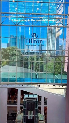 Hilton Frankfurt City Centre #shorts #frankfurt #hilton #5star #5starhotel #germany #luxurytravel
