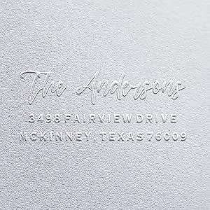 Premium Address Embosser - Personalize Your Envelopes with Elegance- Custom Address Embosser Stamp- Family Embosser-Return Address Embosser-Wedding Embosser