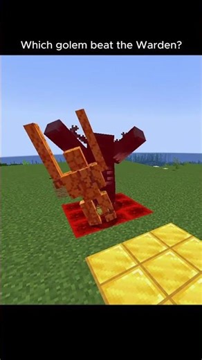 Warden vs Every Golem in Minecraft - Only ONE Survived #minecraftshorts