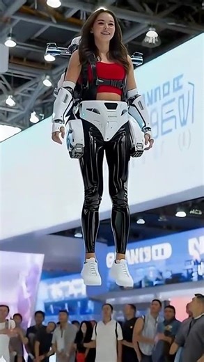 Flying with AI! 🤖 The exosuit that makes humans hover!