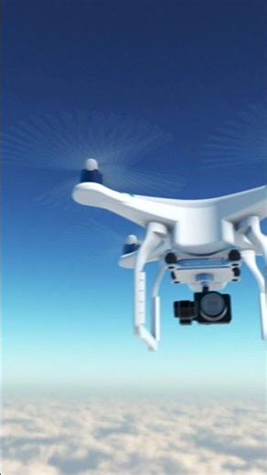 Drone Over Cloud Logo Animation