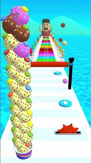 AMAZING!! Ice cream Stack Run 141 #games #icecream
