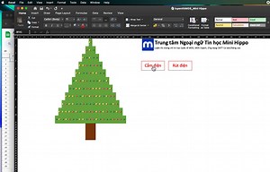 9K views · 41 reactions | Tặng cây thông Noel tự động nhấp nháy bằng Excel Link file dưới comment  | Luyện thi MOS, Tin học - Mini Hippo | Facebook