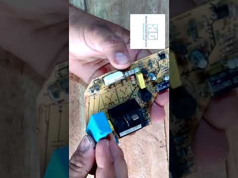 Como cambiar capacitor de placa de aire acondicionado mini Split