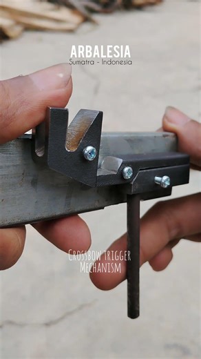 Simple Crossbow Trigger #diy #crossbow #mechanism #archery #tutorial