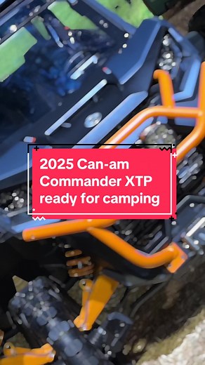 Look!!! 2025 Can-Am Commander XTP ready for camping. #canam #canamcommander #brp #offroad4x4 #offroad #commander #camping #campinglife #accessories @Can-Am Off-Road