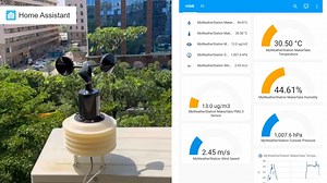I just made a weather station. Based on the home assistant, it accurately measures temperature, humidity, air pressure, PM2.5, and wind speed. Perfect for #IoT applications in agriculture, smart cities, and outdoor monitoring.