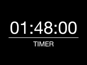 1 Hour 48 Minutes Timer/Countdown with Alarm - 108 Minutes