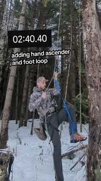 Timed SRT Climb - Saddle Hunting on the Halfline Setup #saddlehunter #saddlehunting #hunting