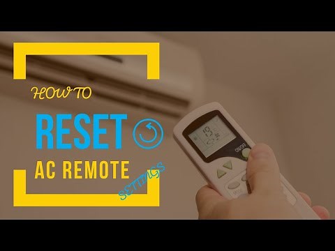 Reset Ac Remote Settings (easily)