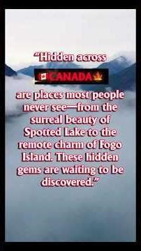 Hidden Gems in Canada You Need to See 🇨🇦✨