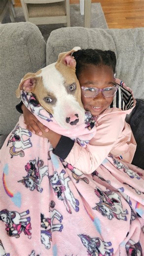 We went back and got Cali girl from the shelter! 🐾 Tyanna is truly the animal whisperer. Her empathy and compassion makes us so proud ❤️ #animals #rescue #dog #family | The Schoeller Family
