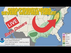 🔴Storm Chasers Live🔴Ohio/Pennsylvania All Hazards Severe Weather Chase!