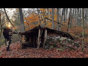 Wilderness Living: Building a Sauna & Cooking Dinner in My Dugout (Day 1)