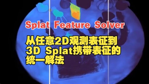 Splat Feature Solver：从任意2D观测表征到3D Splat携带表征的统一解法