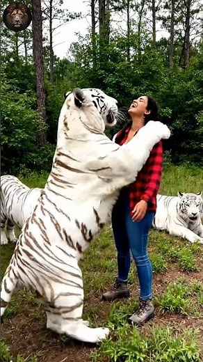 Girl Surrounded by 3 White Tigers… What Happens Next Is Amazing
