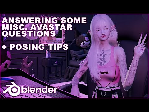Answering Some Misc. Posing Questions | Blender 2.91 + Avastar Tutorial