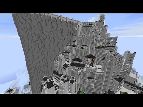 Minas Tirith in minecraft (LOTR minecraft mod)