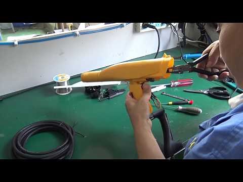 How to install and assemble Powder coating gun Colo-08?