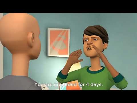 Classic Caillou poops his pants on his first day of school/Grounded S2 EP7