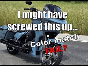Color Rite color match paint for 2024 Road Glide fairing extensions