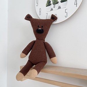 Mr. Bean's Teddy Bear Plush, Crochet Quirky Companion of British Sitcom, Popular Cartoon Bear Mr. Bean, Gift for Mr. Bean Lovers - Etsy