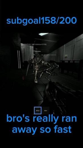 never seen a predator and xenomorph run away so fast in my life in roblox alien prototype