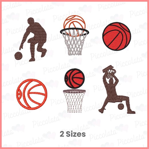 Basketball Embroidery Bundle, Basketball Player Silhouette Machine Embroidery Designs, Hoop Ball Sports Files, Instant Download.