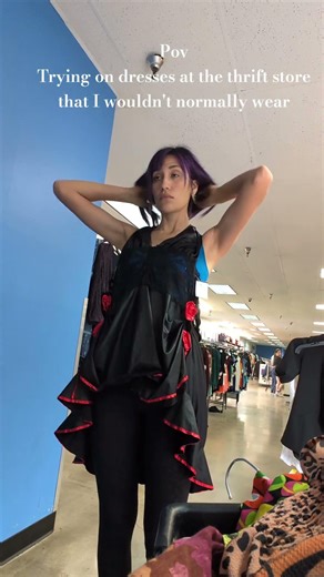 loved the lace and red frills, thrift or pass?