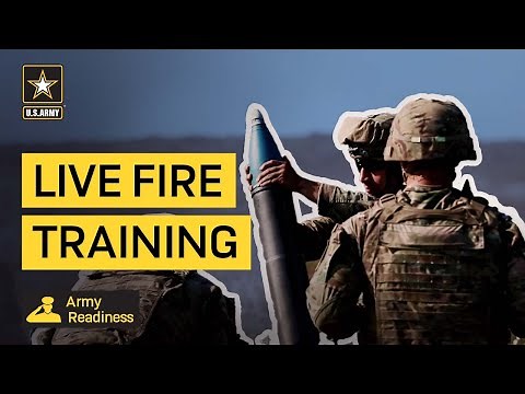 Army Soldiers Conduct Live Fire Training