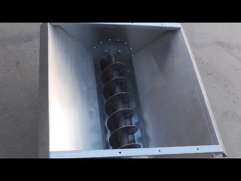 Bunkerbefüllschnecke Hackgut , Hackschnitzelschnecke , Schneckenförderer, Hackschnitzel fördern