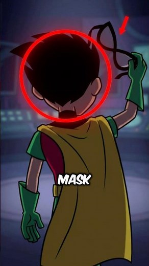 Robin from Teen Titans Go finally takes off his mask…🥶 #shorts
