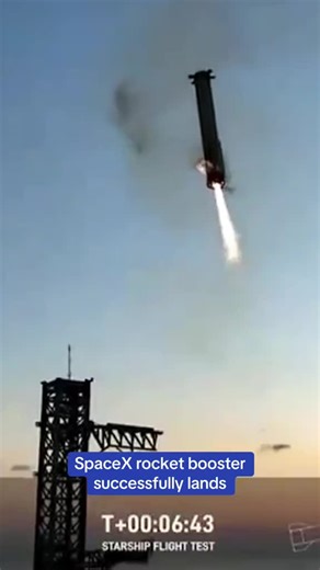 SpaceX makes history after successfully launching its enormous Starship rocket today on its boldest test flight yet, catching the t booster returning booster back at the padds with mechanical arms. #spacex #rocket #space #elonmusk #news