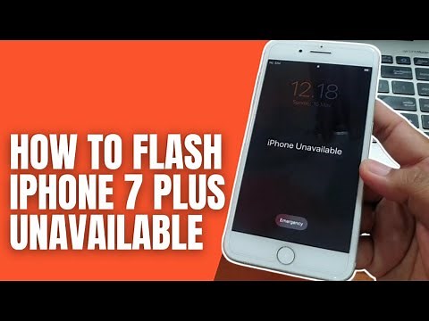 How to Fix iPhone 7 Plus Unavailable, Flash firmware iPhone 7 Plus forgot passcode