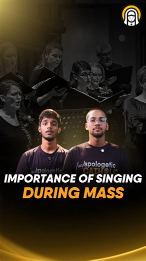 Unapologetic Catholic | He who sings, prays twice - St. Augustine🎼🎶 Why do we sing at Mass? Because singing is prayer. In this video, Canasius and Aiden help us... | Instagram