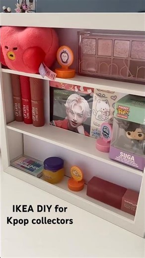 simple IKEA DIY shelf for Kpop collectors 💕 návod na dekoraci #DIY #kpop #tutorial #kpopcollector