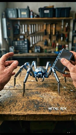 It's ALIVE! Metal Box turns into a Robotic Spider 🦾