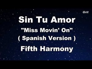 Sin Tu Amor - Fifth Harmony Karaoke 【With Guide Melody】 Instrumental