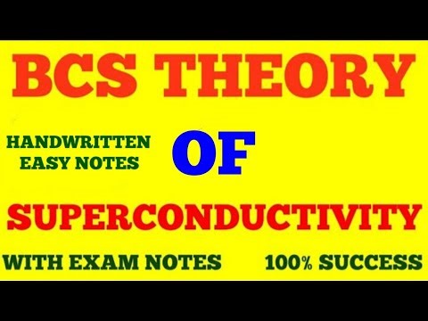 BCS THEORY OF SUPERCONDUCTIVITY | COOPER PAIR | BCS THEORY | SOLID STATE PHYSICS | WITH EXAM NOTES |